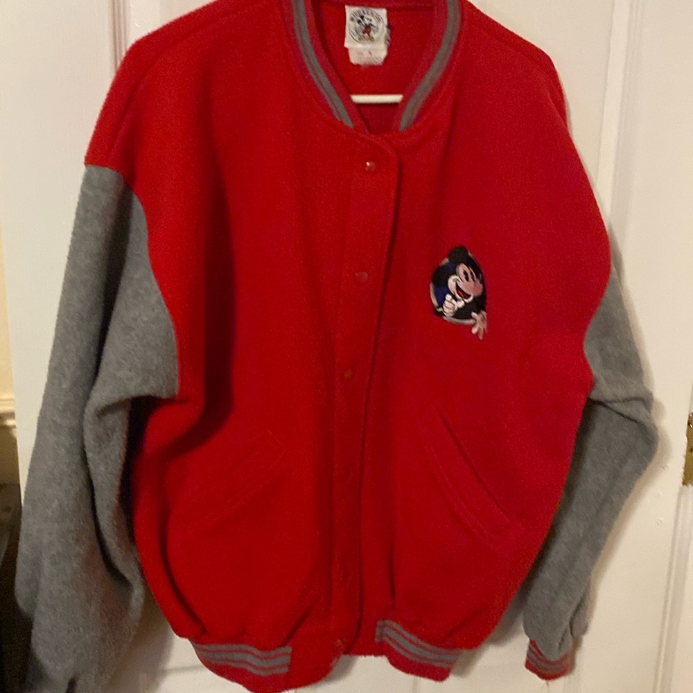 Vintage Mickey & Co. Mickey Mouse bomber style jacket. Size small.